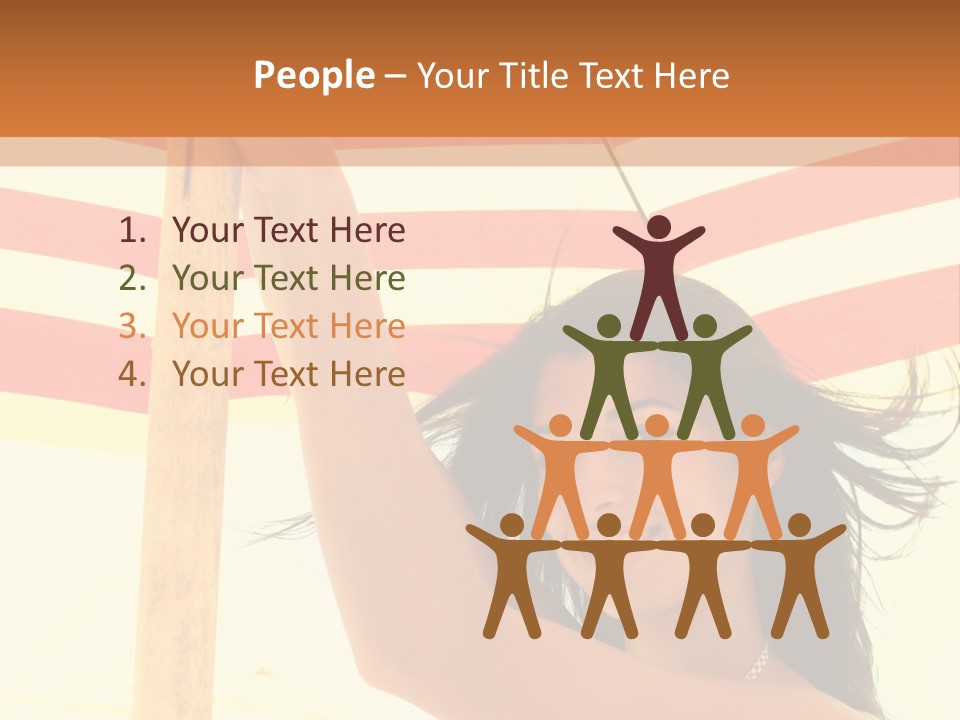 Girl Sun Woman PowerPoint Template