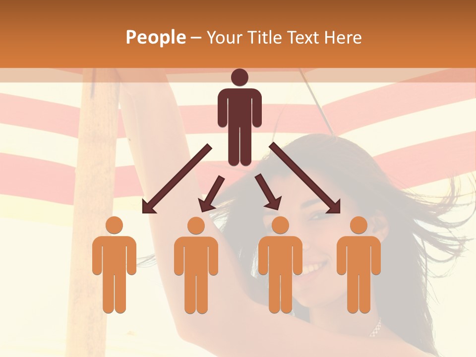 Girl Sun Woman PowerPoint Template