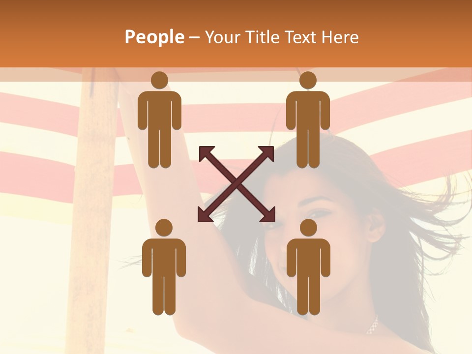 Girl Sun Woman PowerPoint Template