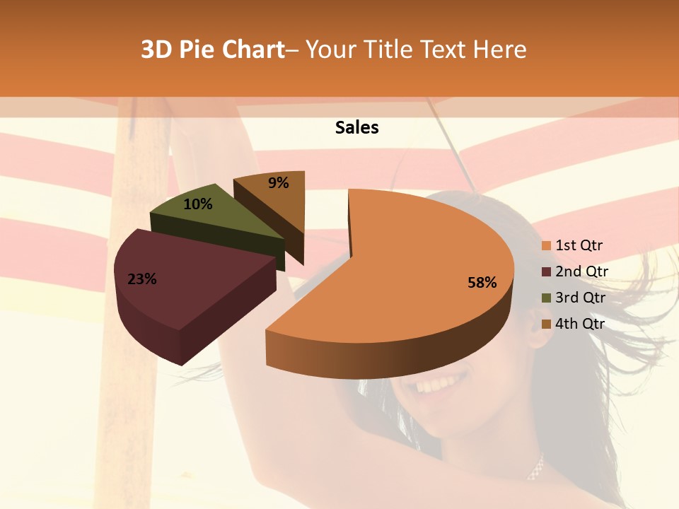 Girl Sun Woman PowerPoint Template