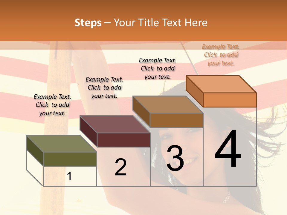 Girl Sun Woman PowerPoint Template