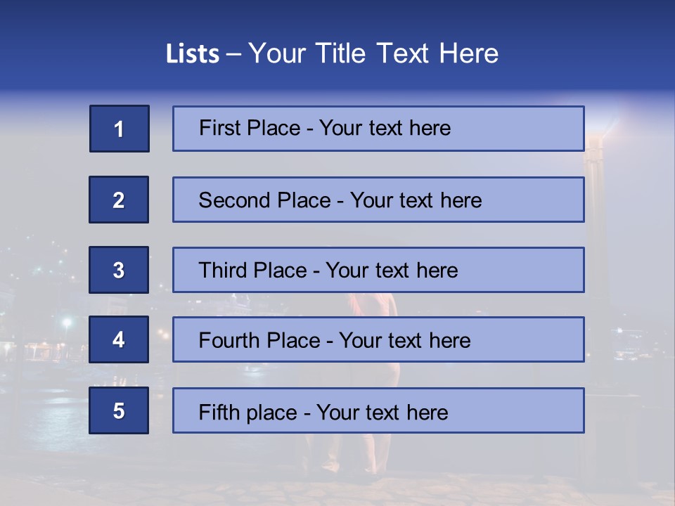 Male Holiday Weekend PowerPoint Template