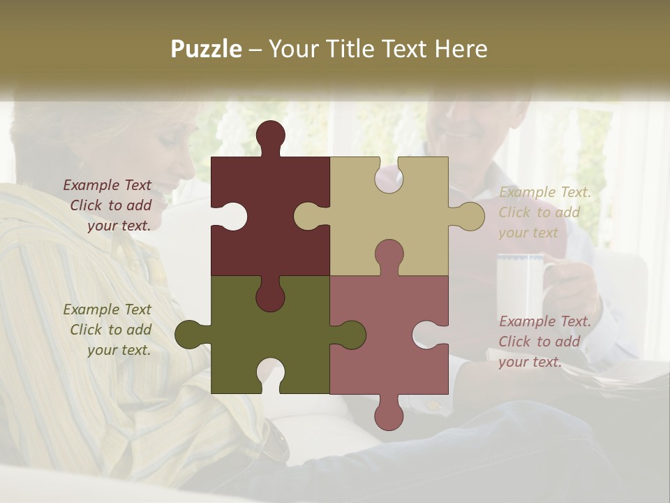 Togetherness Smiling Romantic PowerPoint Template