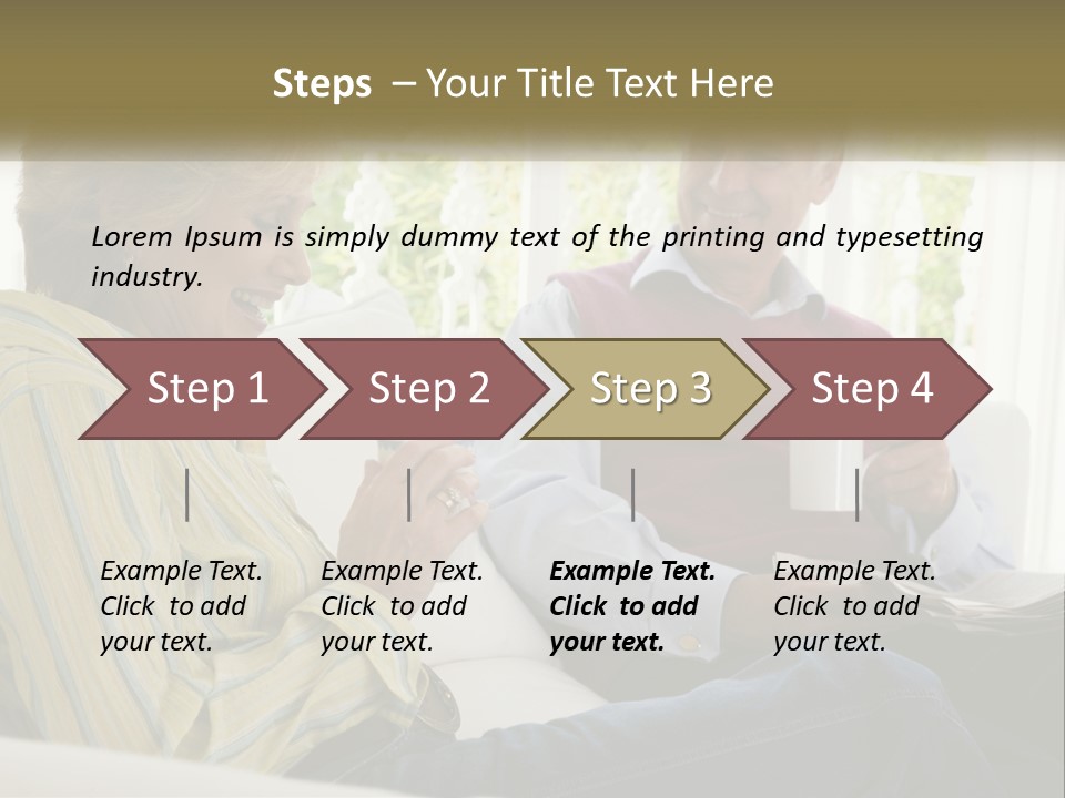 Togetherness Smiling Romantic PowerPoint Template