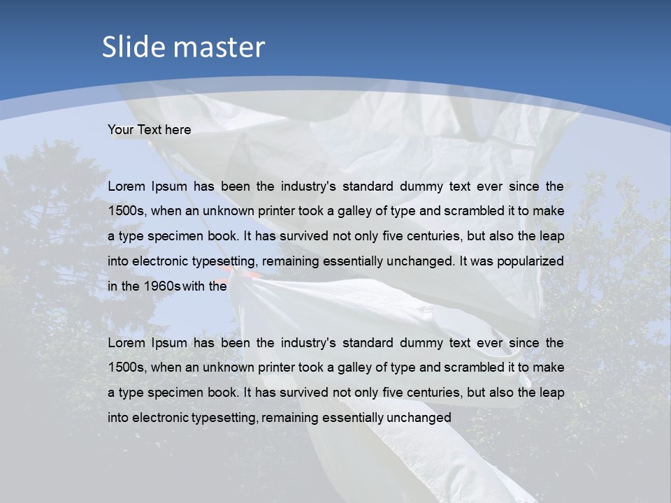 Wash Blue Dry PowerPoint Template