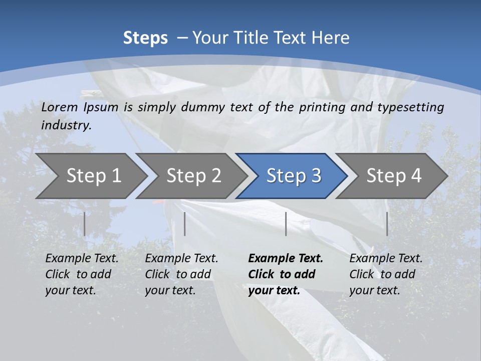 Wash Blue Dry PowerPoint Template