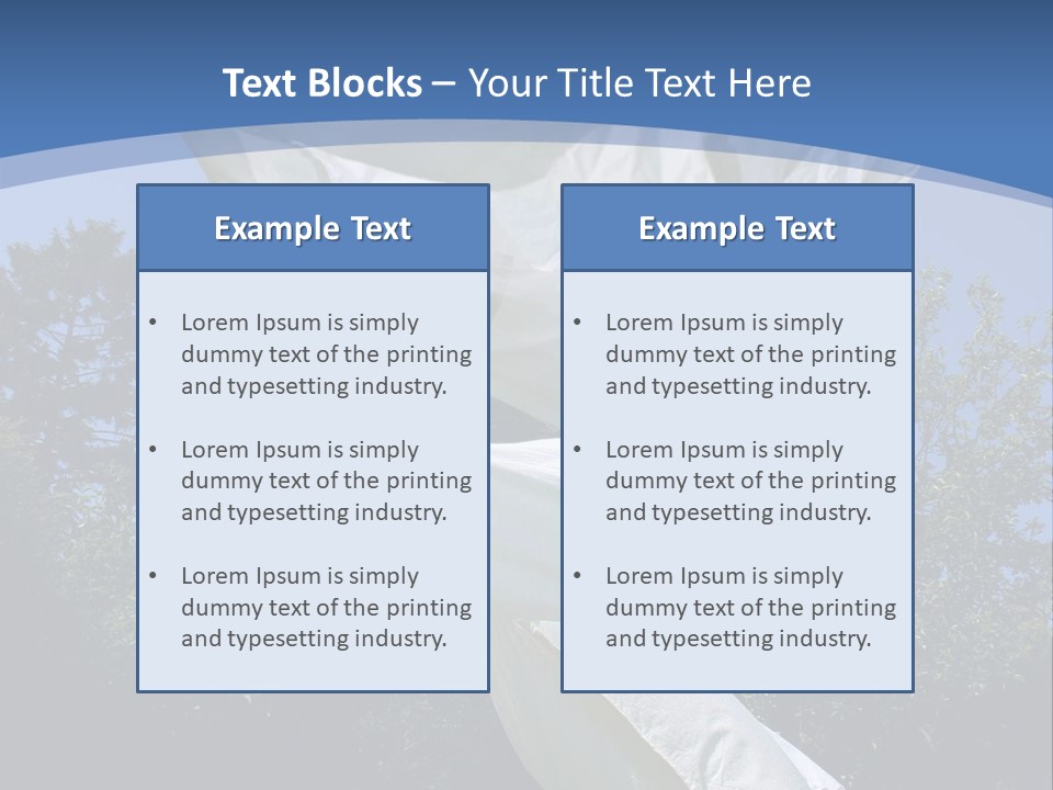 Wash Blue Dry PowerPoint Template