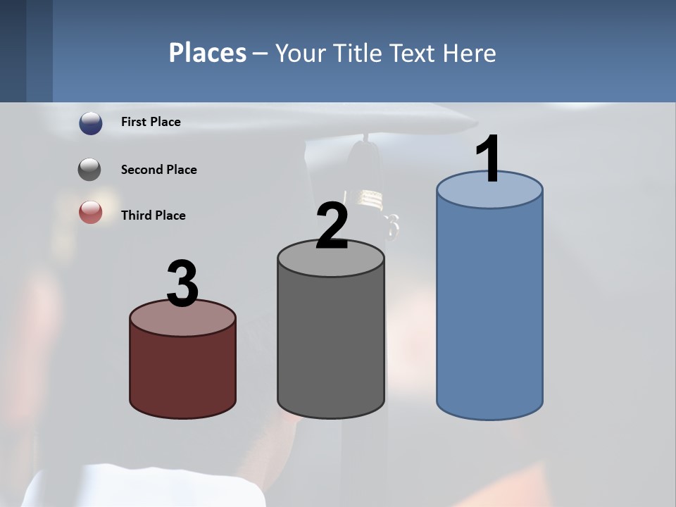 A Person Wearing A Graduation Cap And Gown PowerPoint Template