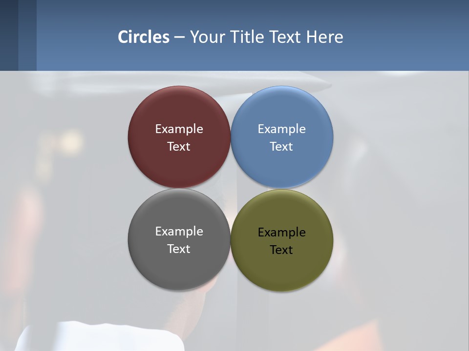 A Person Wearing A Graduation Cap And Gown PowerPoint Template