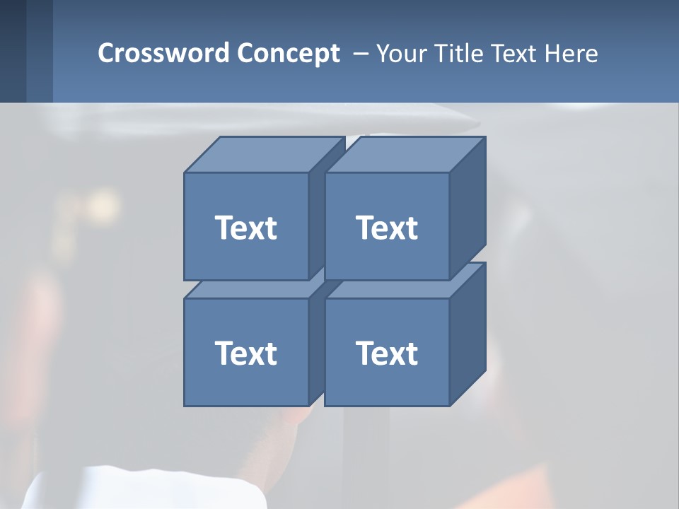 A Person Wearing A Graduation Cap And Gown PowerPoint Template