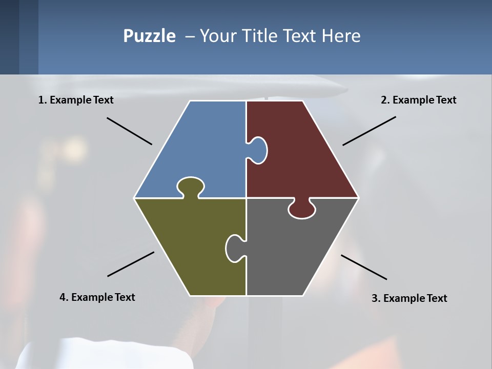 A Person Wearing A Graduation Cap And Gown PowerPoint Template