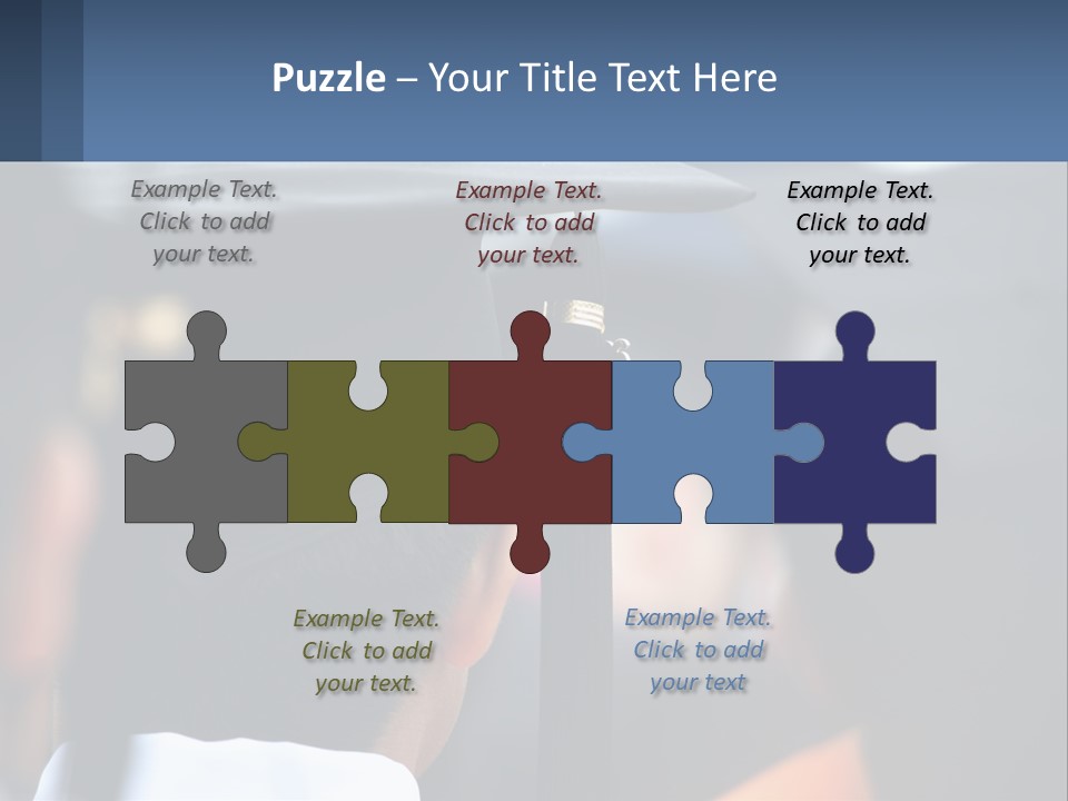 A Person Wearing A Graduation Cap And Gown PowerPoint Template