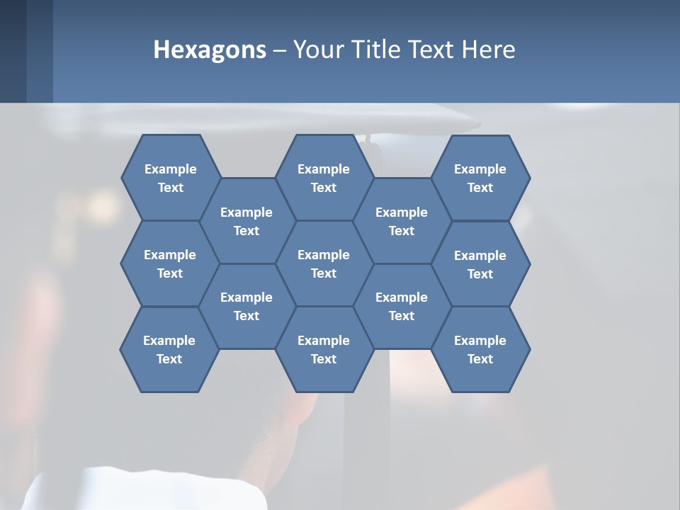 A Person Wearing A Graduation Cap And Gown PowerPoint Template