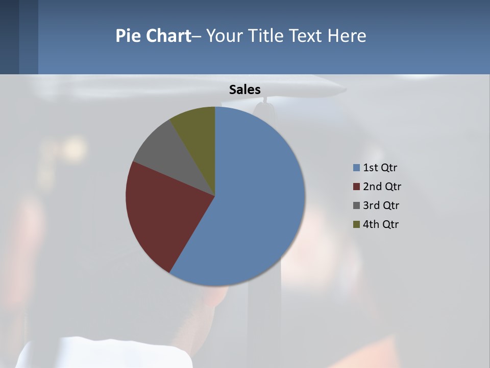 A Person Wearing A Graduation Cap And Gown PowerPoint Template