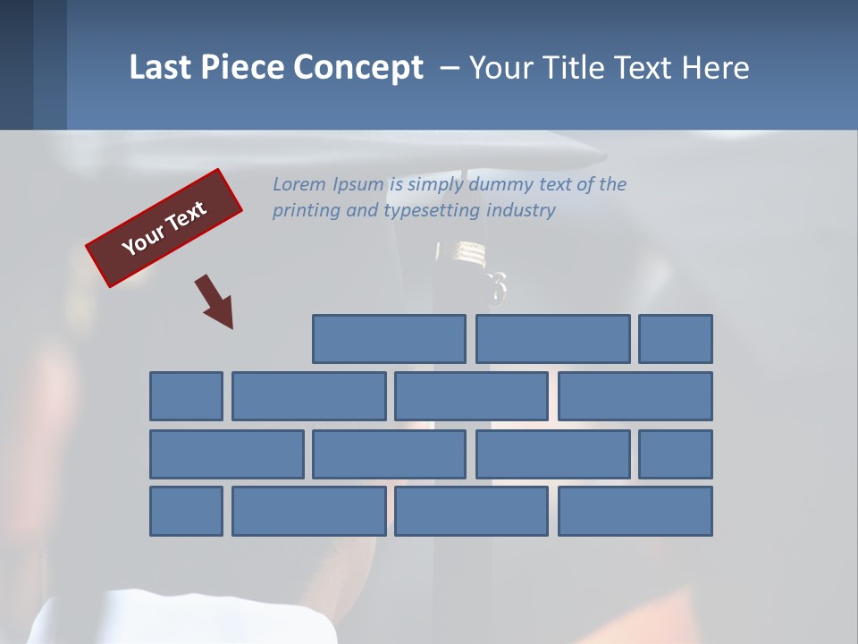 A Person Wearing A Graduation Cap And Gown PowerPoint Template