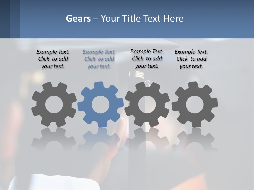 A Person Wearing A Graduation Cap And Gown PowerPoint Template