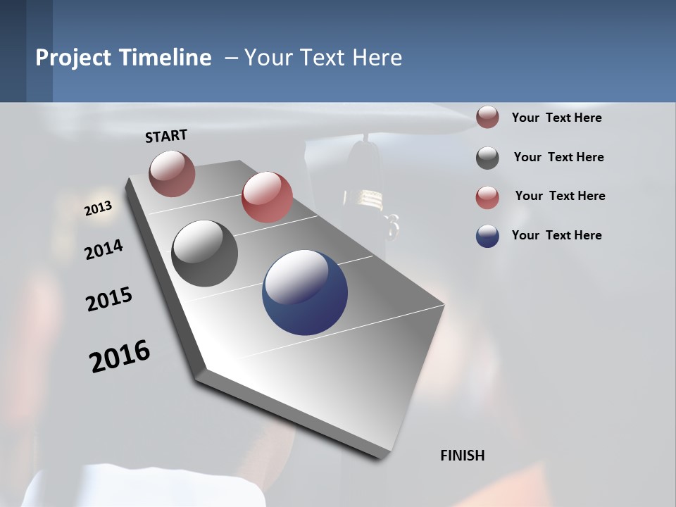 A Person Wearing A Graduation Cap And Gown PowerPoint Template