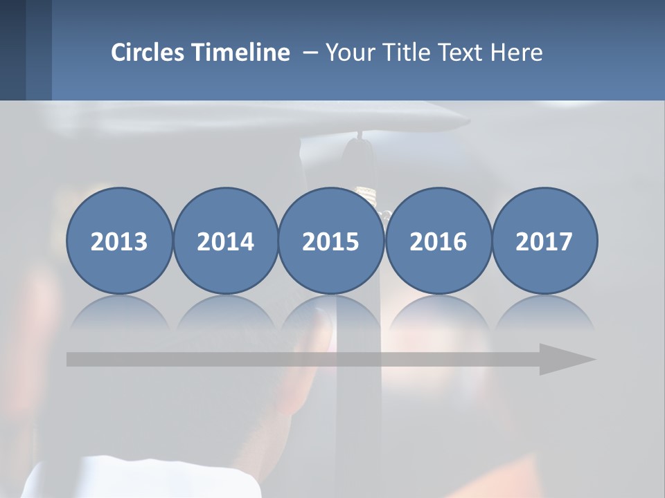 A Person Wearing A Graduation Cap And Gown PowerPoint Template