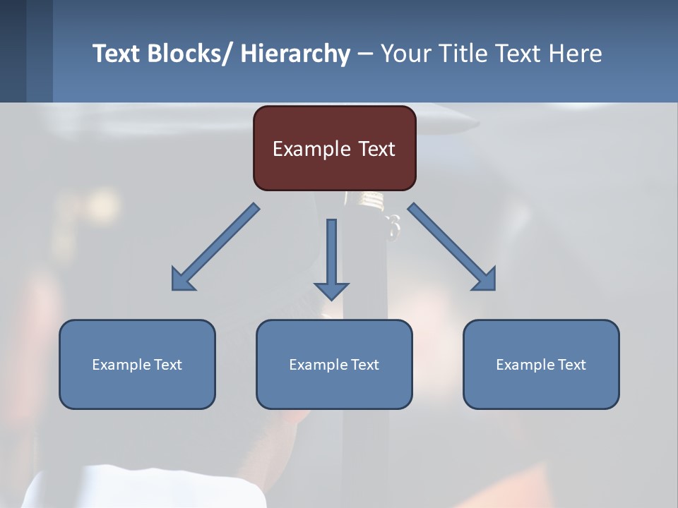 A Person Wearing A Graduation Cap And Gown PowerPoint Template