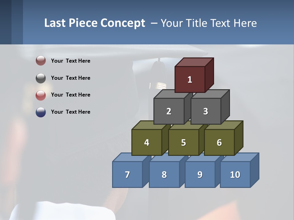 A Person Wearing A Graduation Cap And Gown PowerPoint Template