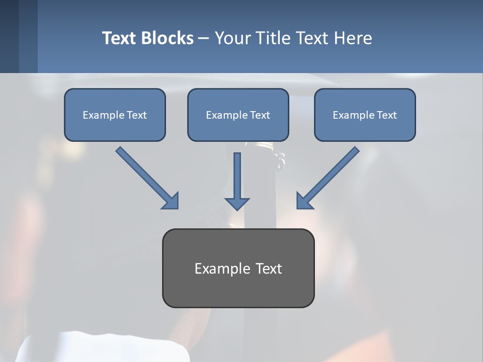 A Person Wearing A Graduation Cap And Gown PowerPoint Template