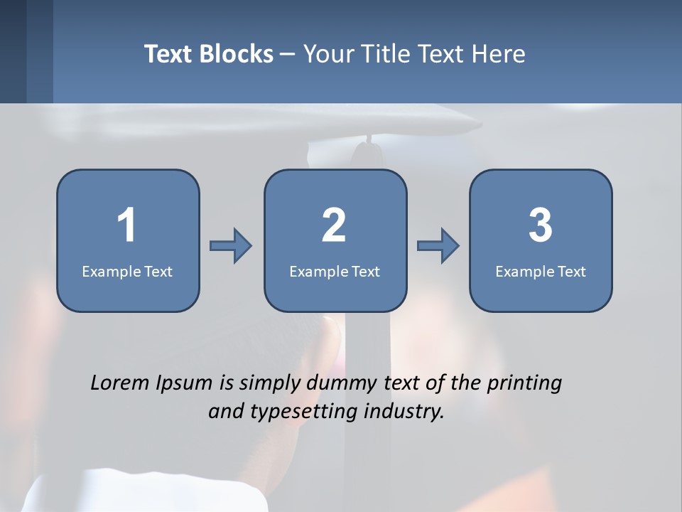 A Person Wearing A Graduation Cap And Gown PowerPoint Template