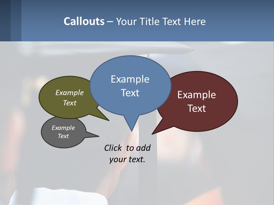 A Person Wearing A Graduation Cap And Gown PowerPoint Template