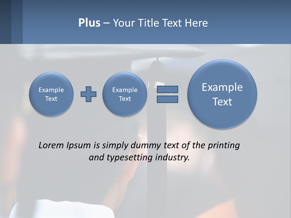 A Person Wearing A Graduation Cap And Gown PowerPoint Template