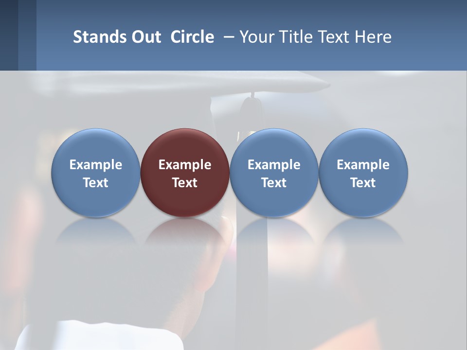 A Person Wearing A Graduation Cap And Gown PowerPoint Template