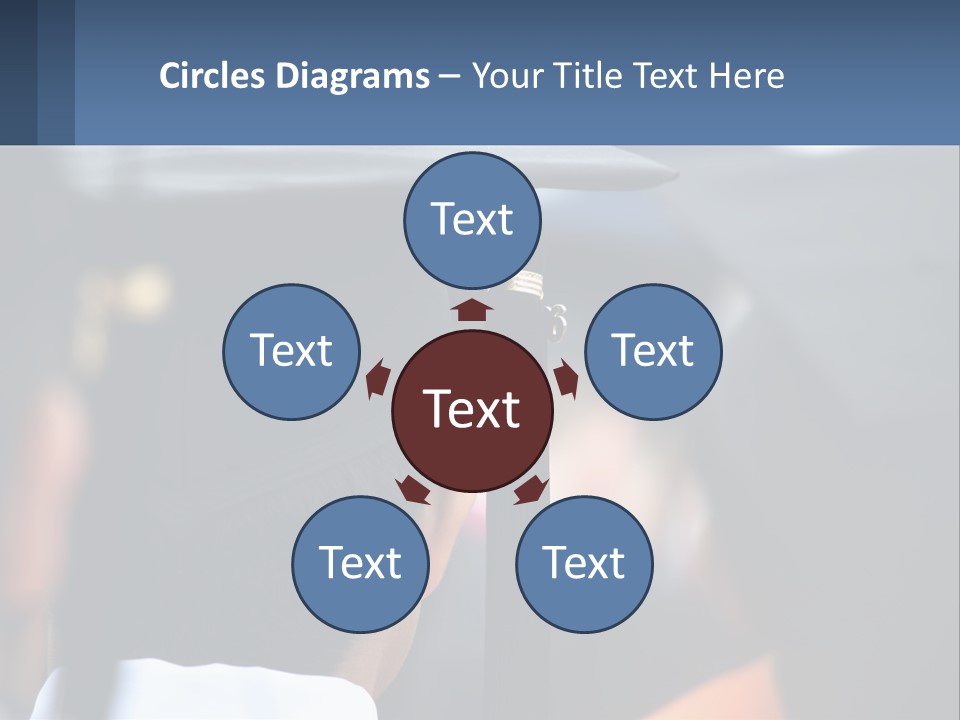 A Person Wearing A Graduation Cap And Gown PowerPoint Template