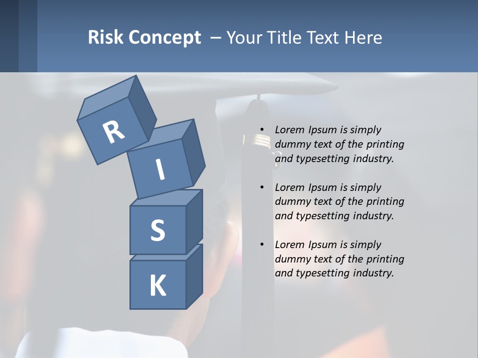 A Person Wearing A Graduation Cap And Gown PowerPoint Template