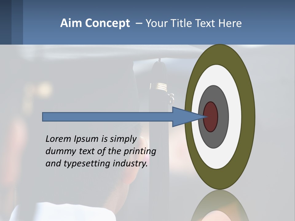 A Person Wearing A Graduation Cap And Gown PowerPoint Template