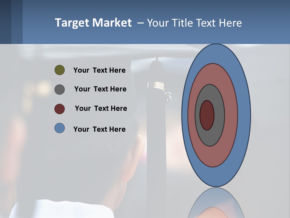 A Person Wearing A Graduation Cap And Gown PowerPoint Template