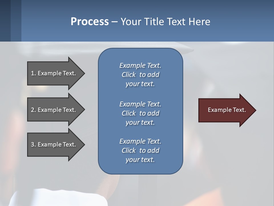 A Person Wearing A Graduation Cap And Gown PowerPoint Template