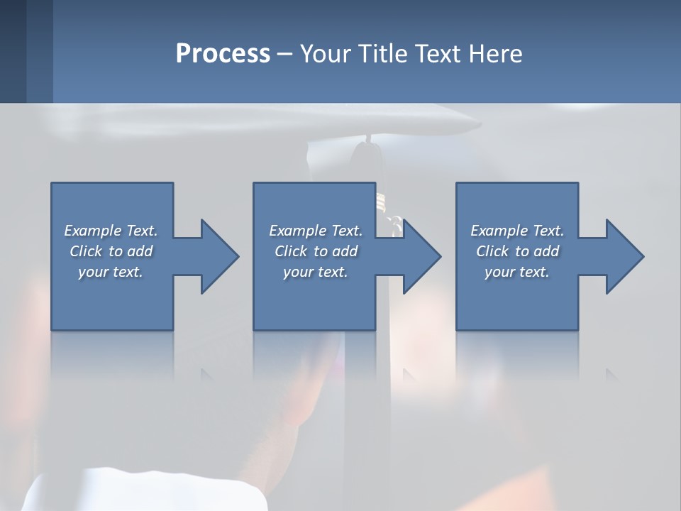 A Person Wearing A Graduation Cap And Gown PowerPoint Template