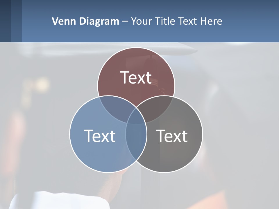 A Person Wearing A Graduation Cap And Gown PowerPoint Template