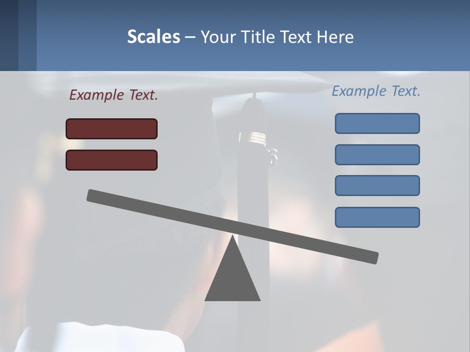 A Person Wearing A Graduation Cap And Gown PowerPoint Template