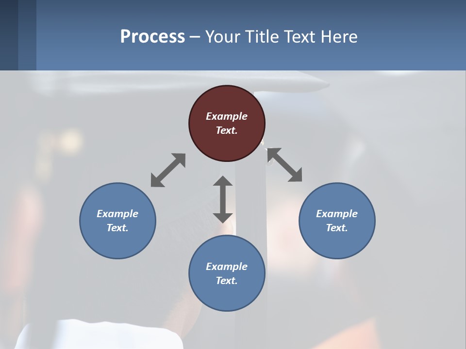 A Person Wearing A Graduation Cap And Gown PowerPoint Template