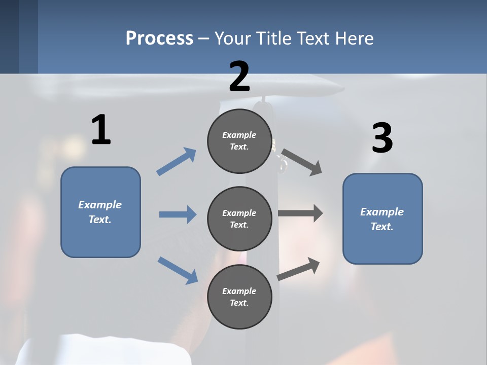 A Person Wearing A Graduation Cap And Gown PowerPoint Template