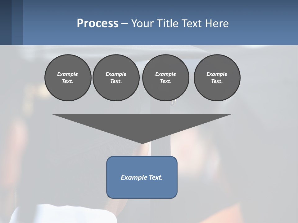 A Person Wearing A Graduation Cap And Gown PowerPoint Template