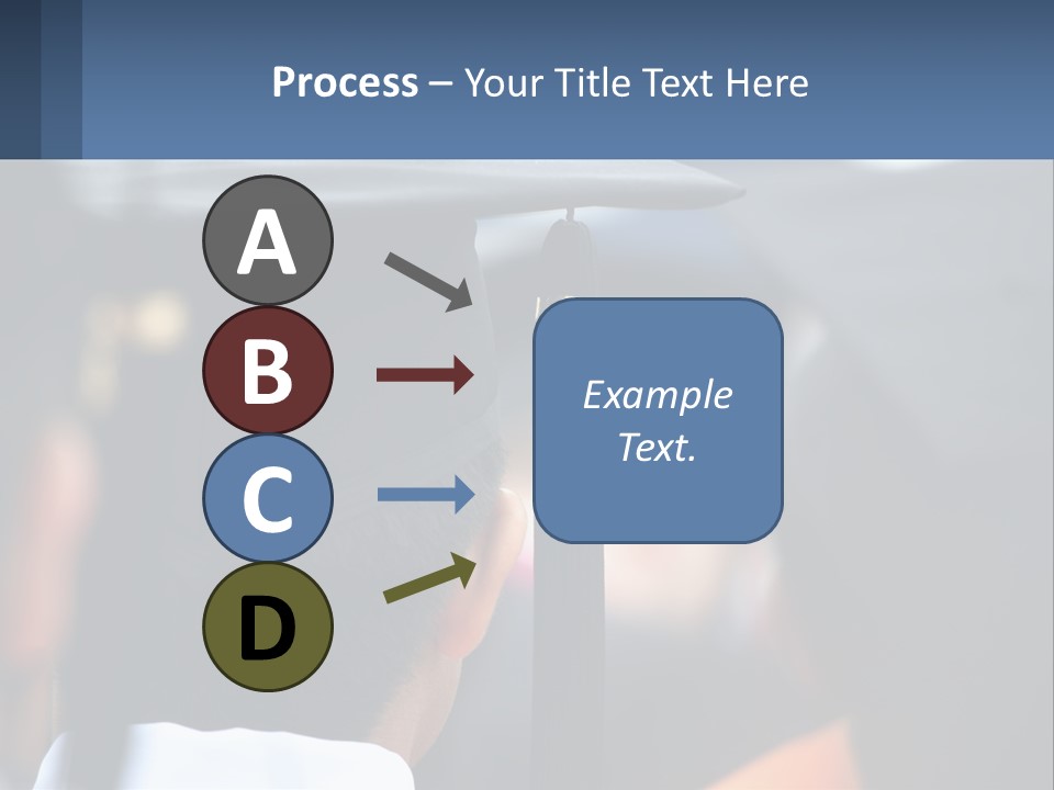 A Person Wearing A Graduation Cap And Gown PowerPoint Template