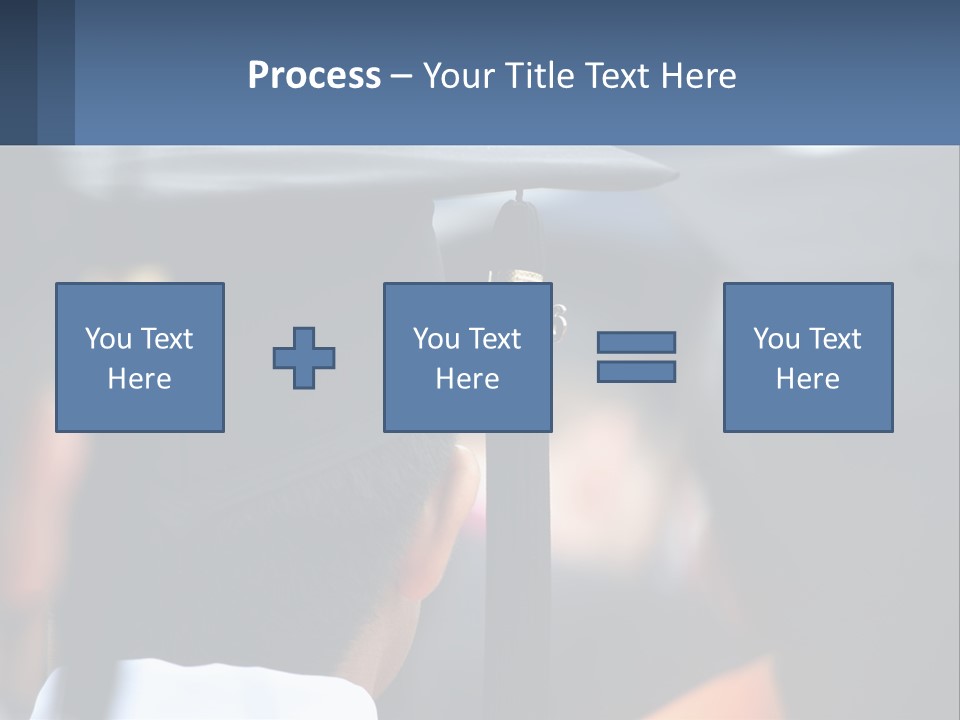 A Person Wearing A Graduation Cap And Gown PowerPoint Template