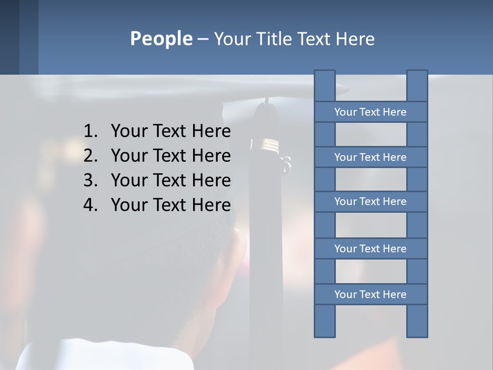 A Person Wearing A Graduation Cap And Gown PowerPoint Template