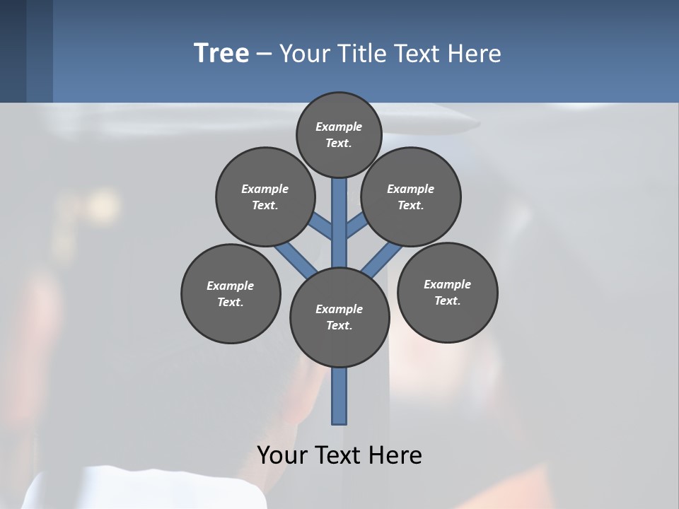 A Person Wearing A Graduation Cap And Gown PowerPoint Template