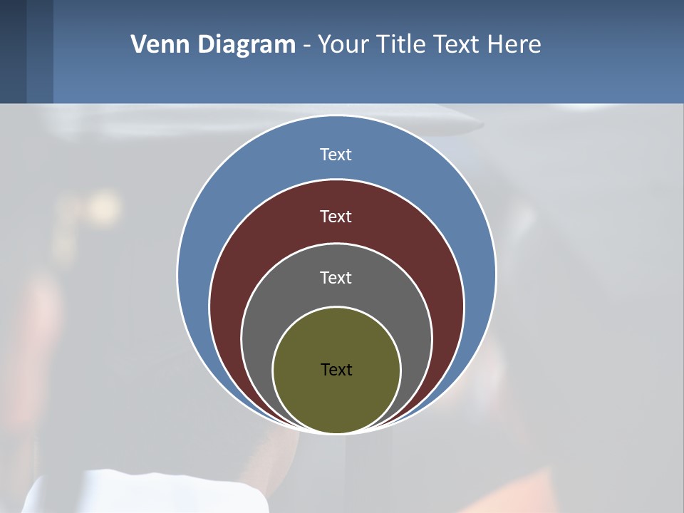 A Person Wearing A Graduation Cap And Gown PowerPoint Template