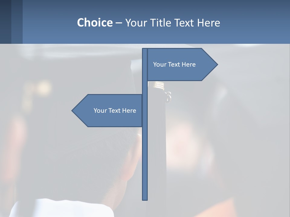 A Person Wearing A Graduation Cap And Gown PowerPoint Template