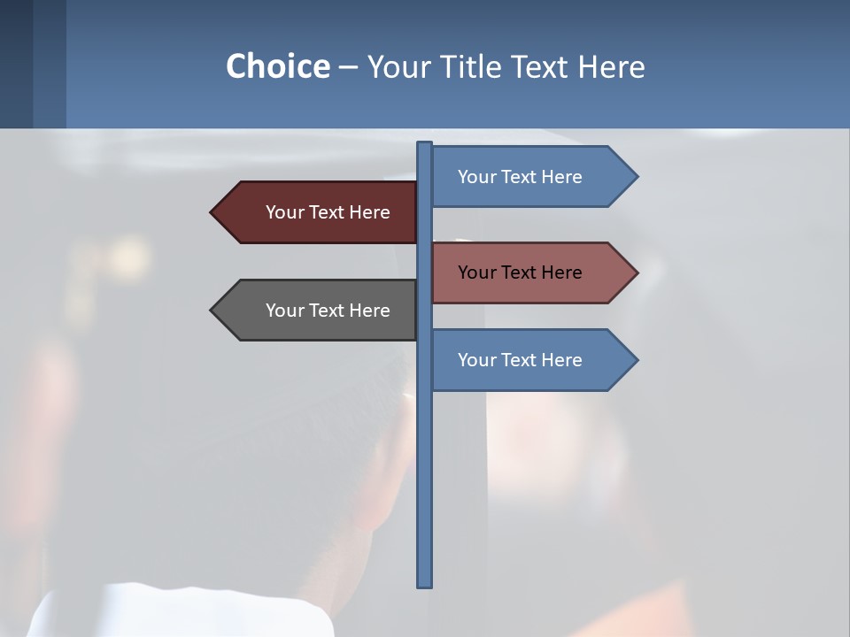 A Person Wearing A Graduation Cap And Gown PowerPoint Template