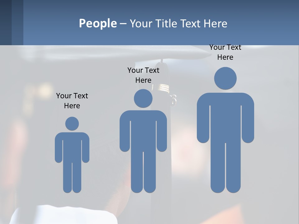 A Person Wearing A Graduation Cap And Gown PowerPoint Template