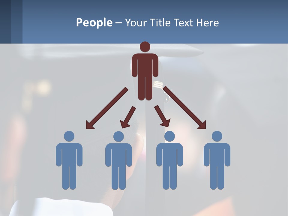 A Person Wearing A Graduation Cap And Gown PowerPoint Template