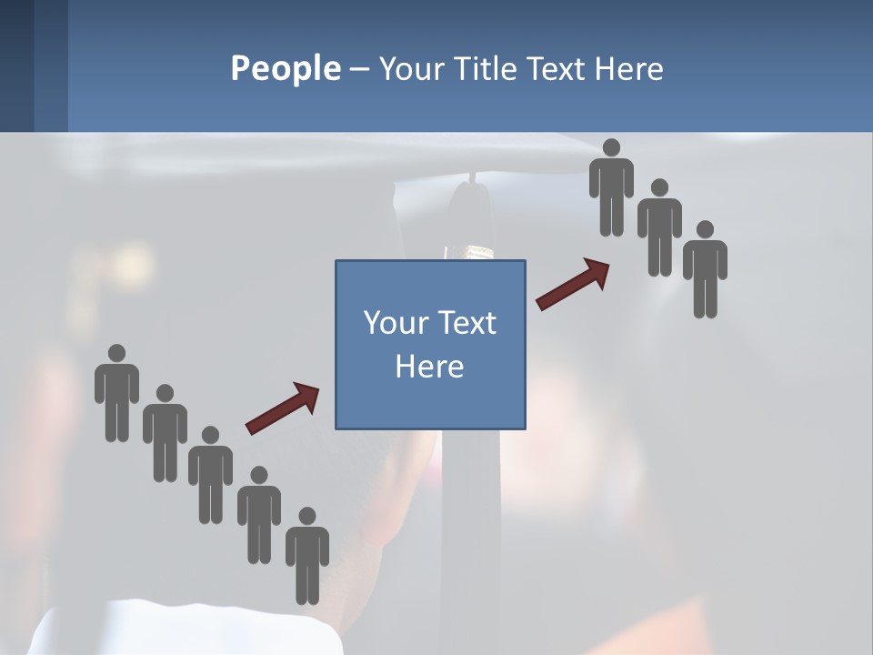 A Person Wearing A Graduation Cap And Gown PowerPoint Template